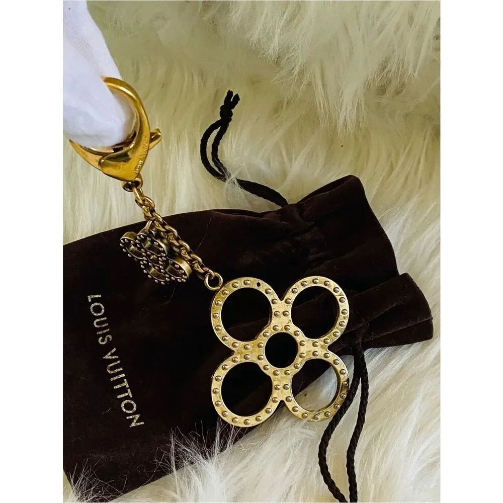 🛍️ LOUIS VUITTON Authentic Monogram Flower Bijoux Sac Tapage Charm 2012 with Box